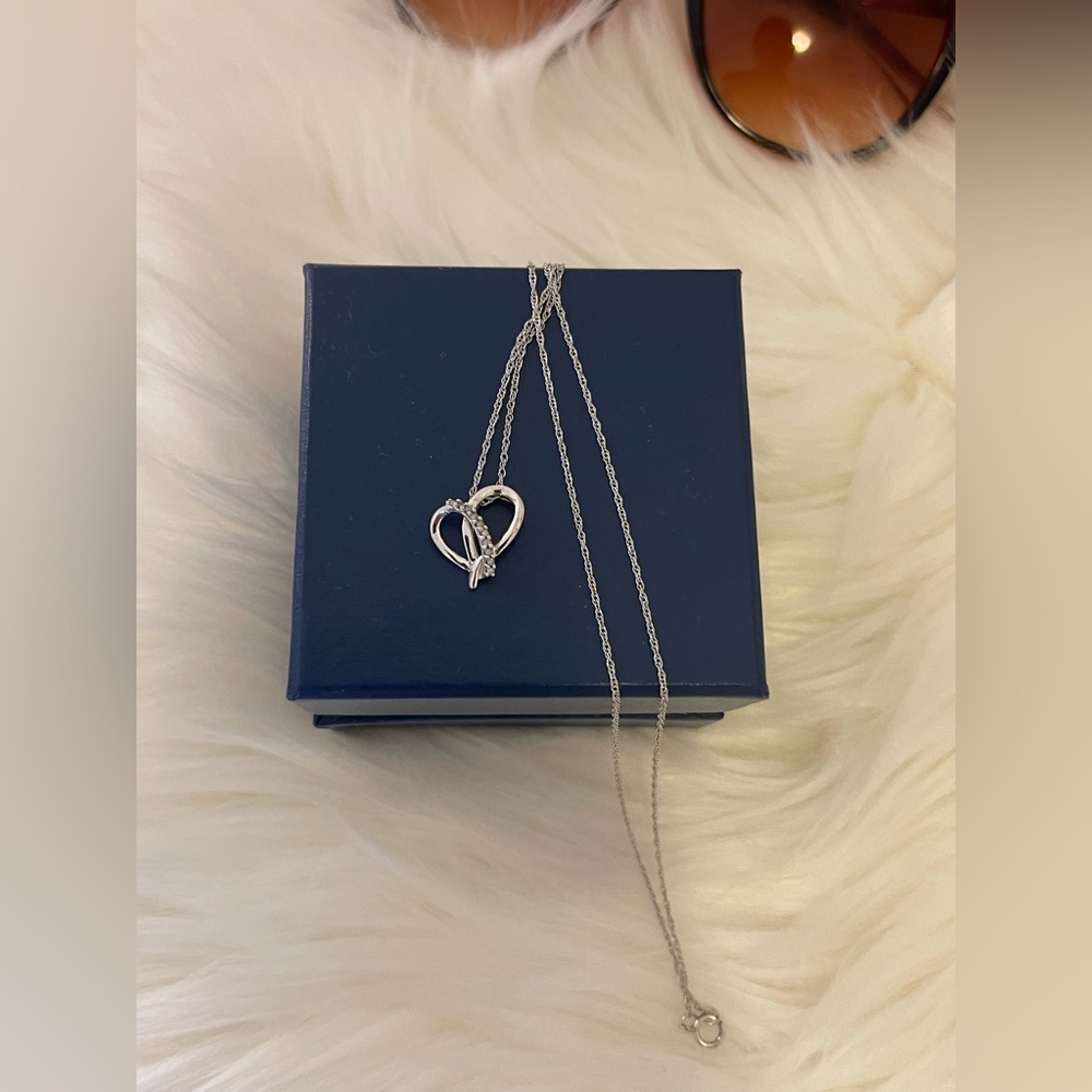 Hard to find Ben moss Diamonds Double Heart Pendant